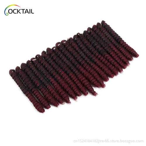Hot sales infinity orange rod crochet braid different diameter spring braid for sale